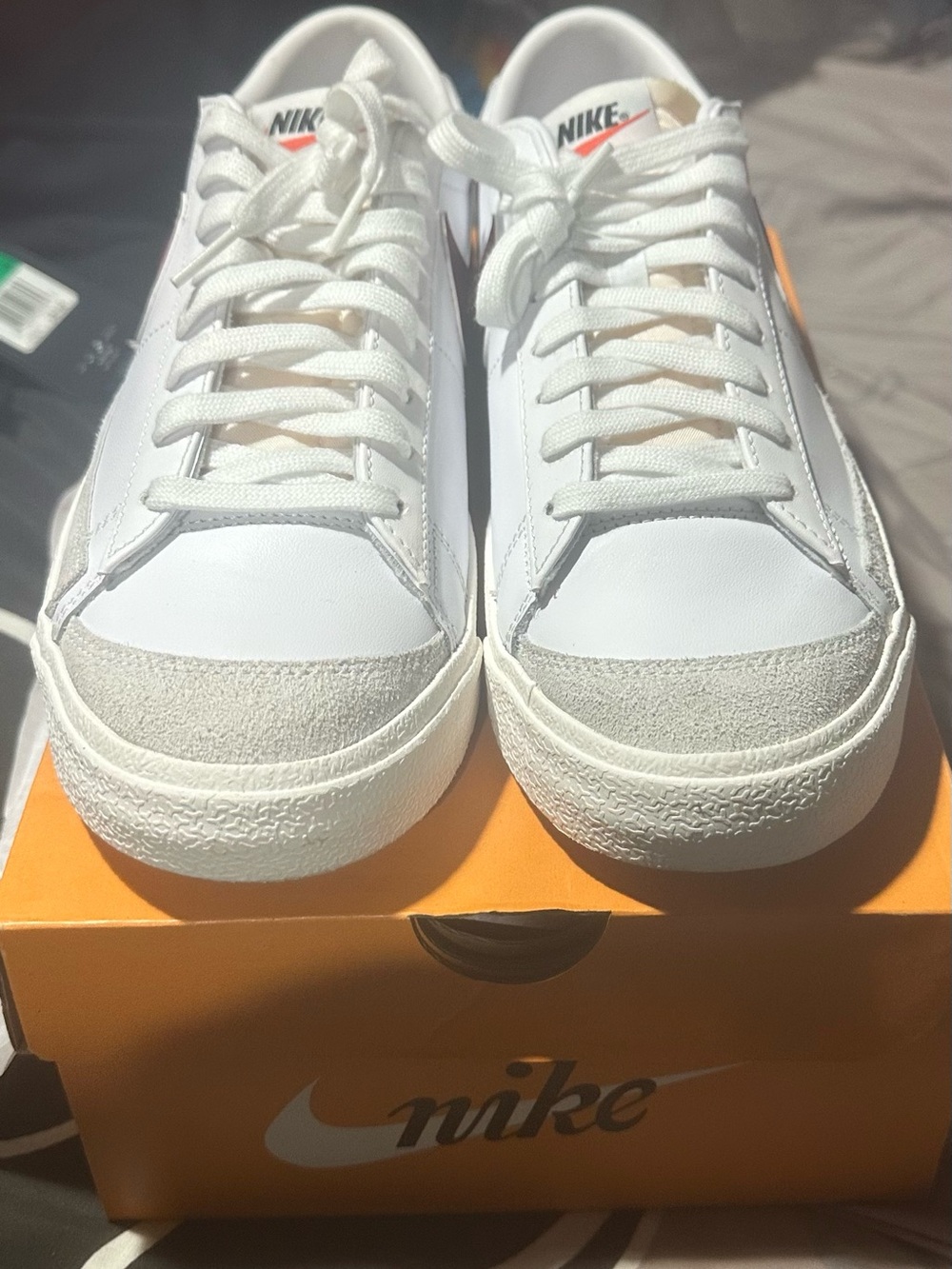 Nike Blazer Low 77 VNTG  size 10 white, gray, and maroon